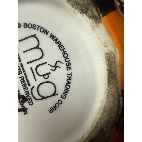 Set of 2 Pumpkin Mugs – Halloween Fall Harvest Ceramic Coffee Cups - Picture 4 of 5